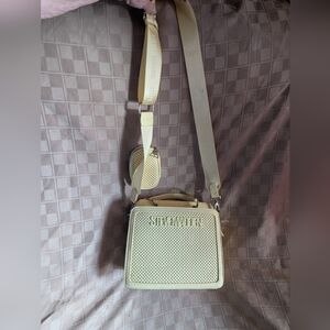 Light Yellow Steve Madden Crossbody Bag with Pouch